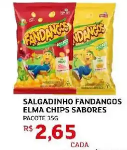 Assaí Atacadista Salgadinho fandangos elma chips sabores pacote oferta
