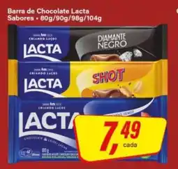 Rede Supermarket Barra de Chocolate Lacta oferta