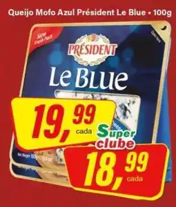 Rede Supermarket Queijo Mofo Azul Président Le Blue - 100g oferta