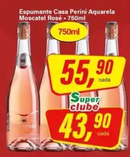 Rede Supermarket Espumante Casa Perini Aquarela Moscatel Rosé - 750ml oferta