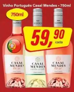 Rede Supermarket Vinho Português Casal Mendes - 750ml oferta