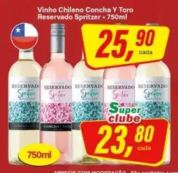 Rede Supermarket Vinho Chileno Concha Y Toro Reservado Spritzer - 750ml oferta