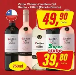 Rede Supermarket Vinho chileno Casillero del Diablo oferta