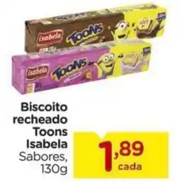 Carrefour Biscoito recheado Toons Isabela Sabores, oferta