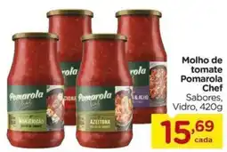 Carrefour Molho de tomate Pomarola Chef Sabores, Vidro, oferta