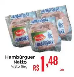 Supermercados Mateus Hambúrguer Natto oferta