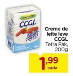 Carrefour Creme de leite leve CCGL Tetra Pak, oferta