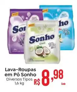 Supermercados Mateus Lava-Roupas em Pó Sonho Diversos Tipos oferta