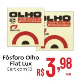 Supermercados Mateus Fósforo Olho Fiat Lux Cart com 10 oferta