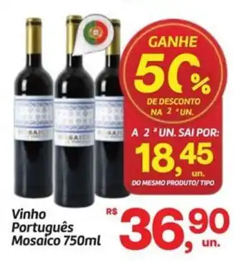 Fort Atacadista Vinho Português Mosaico oferta