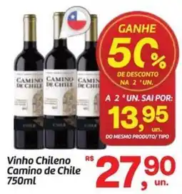 Fort Atacadista Vinho Chileno Camino de Chile oferta