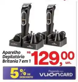 Fort Atacadista Aparelho Depilatório Brítania 7 em 1 oferta