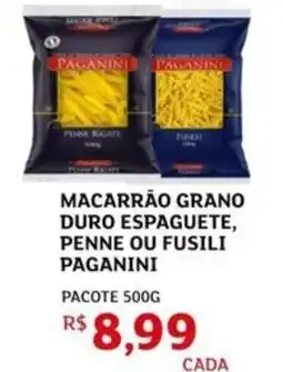 Assaí Atacadista Macarrão grano duro espaguete, penne ou fusili paganini oferta
