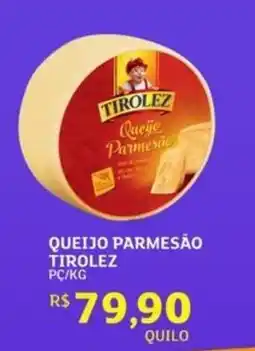 Assaí Atacadista Queijo parmesão tirolez oferta