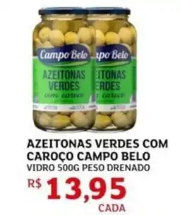 Assaí Atacadista Azeitonas verdes com caroco campo belo oferta