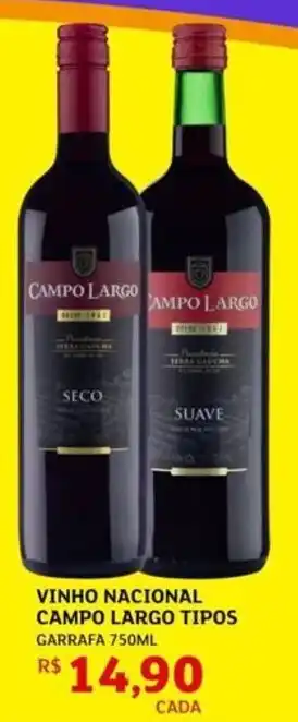 Assaí Atacadista Vinho nacional campo largo tipos oferta