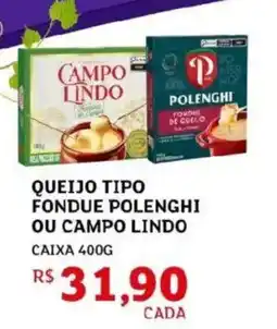 Assaí Atacadista Queijo tipo fondue polenghi ou campo lindo oferta