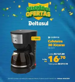 Deltasul cadence Cafeteira 30 Xícaras oferta