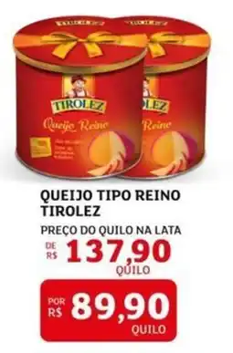 Assaí Atacadista Queijo tipo reino tirolez oferta