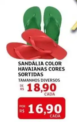 Assaí Atacadista Sandália color havaianas cores sortidas oferta