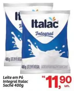 Fort Atacadista Leite em Pó Integral Italac Sachê oferta
