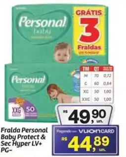 Fort Atacadista Fralda Personal Baby Protect & Sec Hyper oferta