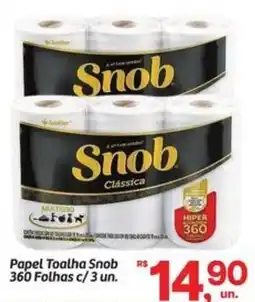 Fort Atacadista Papel Toalha Snob 360 Folhas c/3 un. oferta