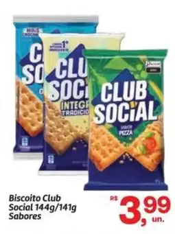 Fort Atacadista Biscoito Club Social Sabores oferta