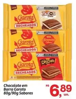 Fort Atacadista Chocolate em Barra Garoto Sabores oferta
