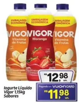 Fort Atacadista logurte Líquido Vigor Sabores oferta
