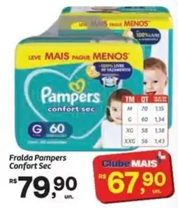 Fort Atacadista Fralda Pampers Confort Sec oferta
