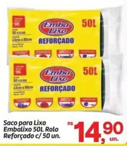 Fort Atacadista Saco para Lixo Embalixo 50L Rolo Reforçado c/50 un. oferta