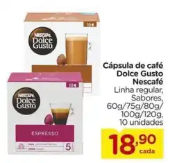 Carrefour Cápsula de café Dolce Gusto Nescafé Linha regular, Sabores, oferta