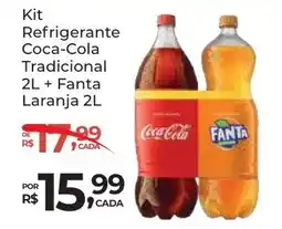Super Luna Kit Refrigerante Coca-Cola Tradicional + Fanta Laranja oferta