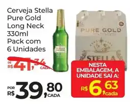 Super Luna Cerveja Stella Pure Gold Long Neck oferta