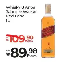 Super Luna Whisky 8 Anos Johnnie Walker Red Label oferta