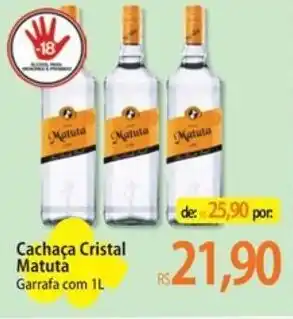 Cachaça Cristal Matuta Garrafa