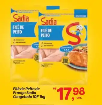 Filé de Peito de Frango Sadia Congelado IQF