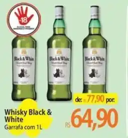 Atacadão Whisky Black & White oferta