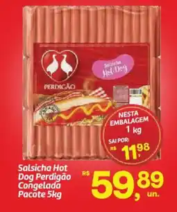 Fort Atacadista Salsicha Hot Dog Perdigão Congelada Pacote oferta