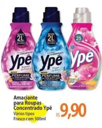 Amaciante para Roupas Concentrado Ypê Vários tipos Frasco