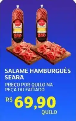 Assaí Atacadista Salame hamburguês seara oferta