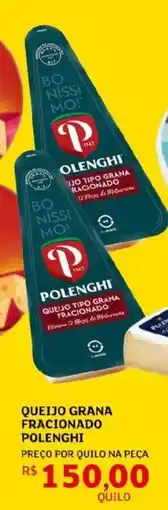 Assaí Atacadista Queijo grana fracionado polenghi oferta