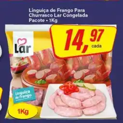 Rede Supermarket Linguiça de Frango Para Churrasco Lar Congelada oferta