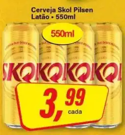 Rede Supermarket Cerveja Skol Pilsen oferta
