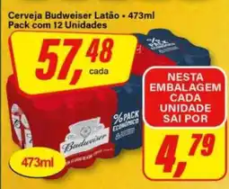 Rede Supermarket Cerveja Budweiser Latão oferta