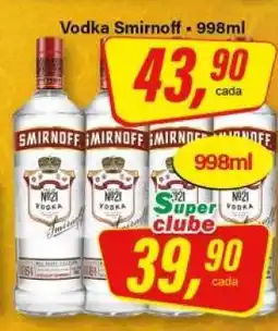 Rede Supermarket Vodka Smirnoff oferta