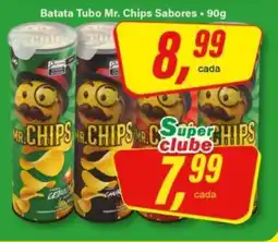 Rede Supermarket Batata Tubo Mr. Chips Sabores oferta