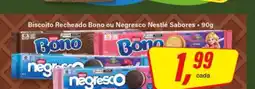 Rede Supermarket Biscoito Recheado Bono ou Negresco Nestlé Sabores oferta