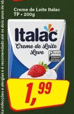 Rede Supermarket Creme de Leite Italac TP oferta